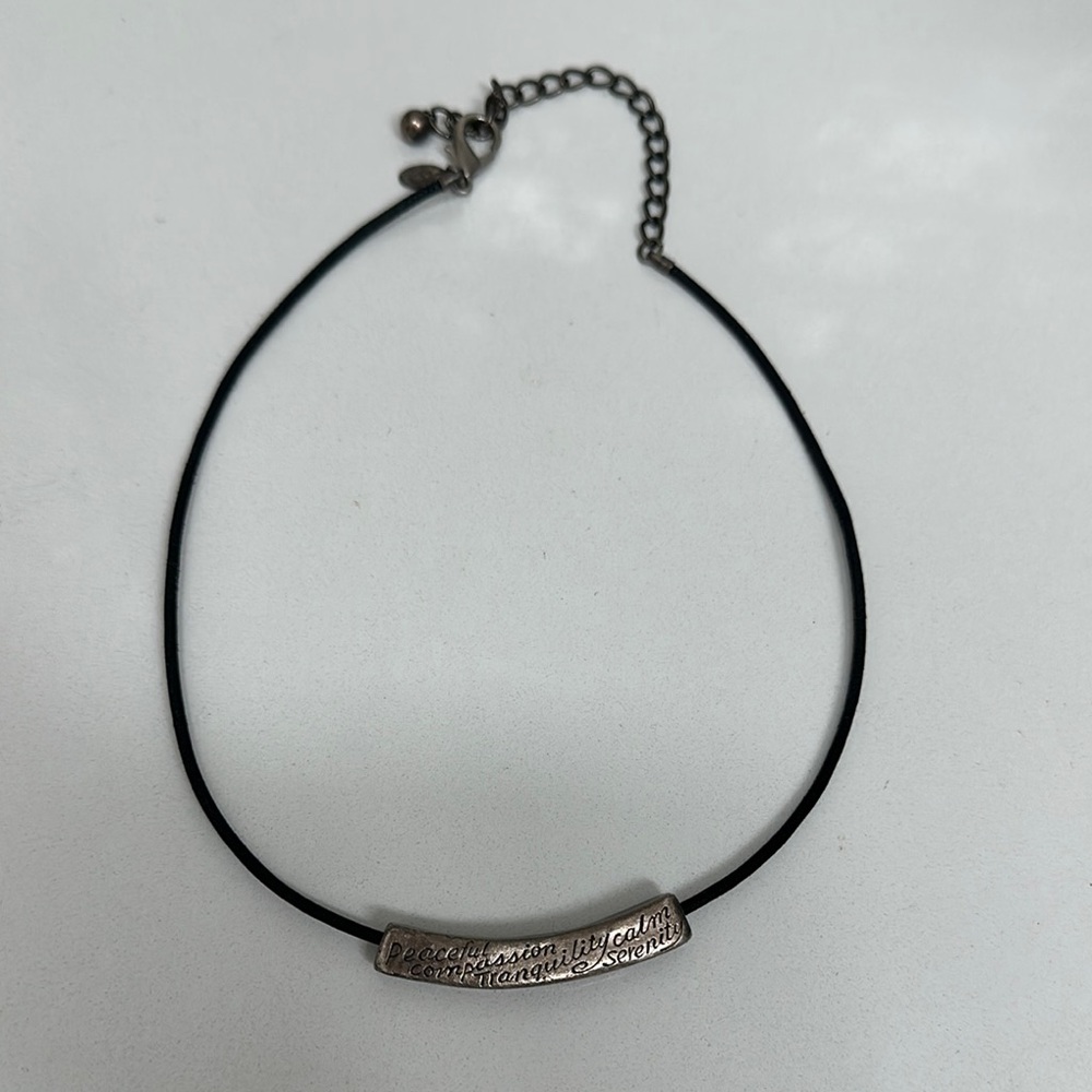 Silver Engraved Women's Necklace